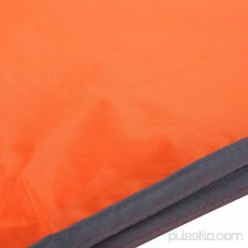 WEANAS 2-3-4 Person Outdoor Thickened Oxford Fabric Camping Shelter Tent Tarp Canopy Cover Tent Groundsheet Camping Blanket Mat (Orange (3-4 Person))
